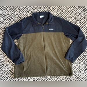 Columbia Men's Zip-Up Sweater - Black and Olive